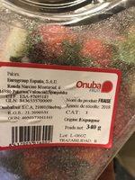 Fraises Passion Ingredients