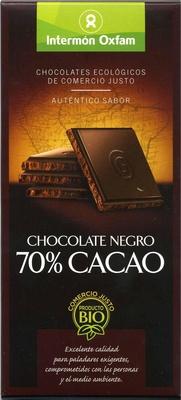 Tableta De Chocolate Negro 70% Cacao