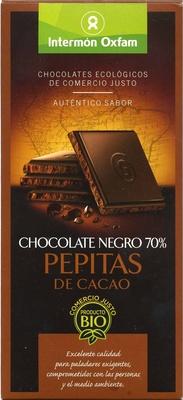 Chocolate Negro Con Pepitas De Cacao 70% Cacao