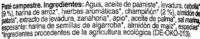 Pat Vegetal Ecolgico &quot;NaturGreen&quot; Campestre Ingredients
