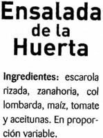 Ensalada De La Huerta Ingredients