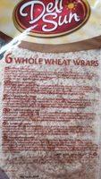 Deli Sun Delicious Easy & Fun Whole Wheat Wrap Ingredients