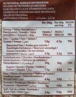 Deli Sun Delicious Easy & Fun Whole Wheat Wrap Nutrition Label