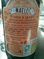 Maeloc Sidra Dulce Ingredients