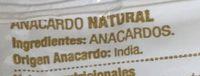 Anacardo Natural Ingredients