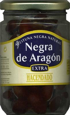 Aceitunas Negras Enteras &quot;Hacendado&quot; Negra De Aragn