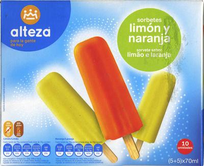 Helados De Hielo &quot;Alteza&quot; Limn Y Naranja