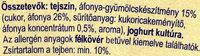 MILSY Krm Joghurt Fonya Gyon Ingredients