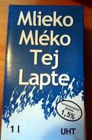 UHT Tej 1,5% Mlieko Mlko Tej Lapte Report Card