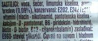Aqua Viva Hydroactive Breskva Ingredients
