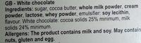 Premia Belgijska Bela Okolada Ingredients