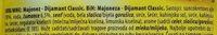 Majonez Classic Ingredients