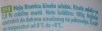 Kiselo Mleko 2.8% Ingredients