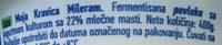 Moja Kravica Mileram Ingredients