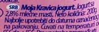 Moja Kravica Jogurt Ingredients