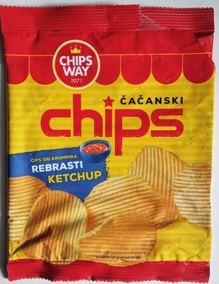 Aanski Chips Rebrasti Ketchup