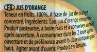 Jus D'orange 100% 1 L X 12 Dimes Arev Ingredients