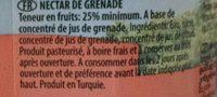 Nectar De Grenade Ingredients