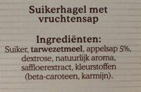 De Ruijter, Fruit Sprinkles Ingredients