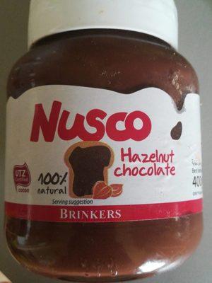 Brinkers,Nusco,100% Natural Spread,Hazelnut Chocolate