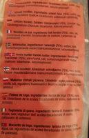 Nouilles Mie Ingredients