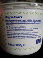 Magere Franse Kwark Ingredients