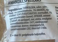 Amandelspeculaasbrokken Ingredients