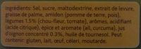 Bouillon De Lgumes Dshydrat Ingredients