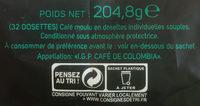 Sommets De Colombie Ingredients