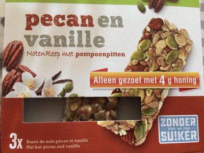 Barres De Noix Pcan, Vanille Et Graines De Citrouille