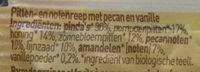 Pit & Notenreep Pecan Vanille Ingredients