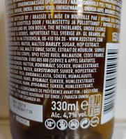 Red Stripe Nutrition Label