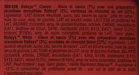 Magnum Mini Baileys Ingredients