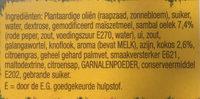 Sajoer Boontjes Ingredients