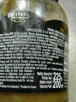 Maille  La Moutarde Au Miel Et Au Vinaigre Balsamique De Modene Ingredients