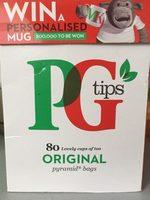 PG Tips 80 Pyramid Tea Bags 232G Report Card