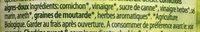 Bionova Cornichons Aigres-doux Ingredients