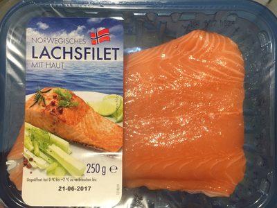 Norwegisches Lachsfilet Mit Haut