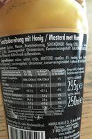 Moutarde Au Miel Ingredients