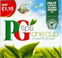 PG Tips One Cup Pryamid Tea Bags Report Card
