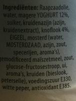 Knoflook Ingredients