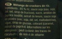 Crackers De Riz Geisha Ingredients