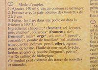 Fallafel Mix Ingredients