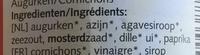Bio Augurken Zoetzuur Ingredients