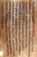 Unox Romige Tomatensoep Ingredients