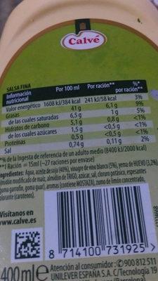Maionesa Casolana Bocabajo Calv