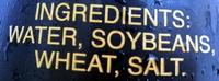 Soy Sauce Sal Ingredients