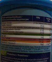 Bella Holandesa Nutrition Label