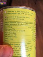 GROS HARICOTS BLANCS Ingredients