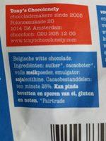 Tony's Chocolonely Wit 180 Gram Ingredients